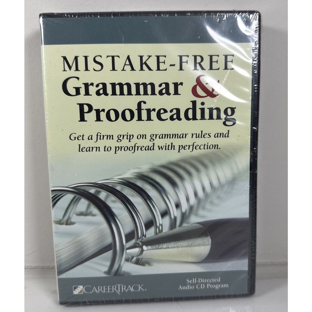Mistake-Free Grammar & Proofreading Self Directed Audio CD Program